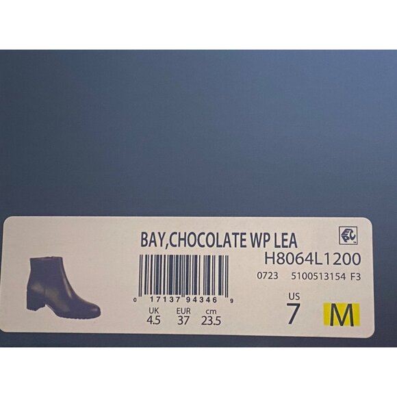 Naturalizer Women's Bay Weatherproof Booties NWD Chocolate Bar Size 7.0 M - Picture 7 of 7